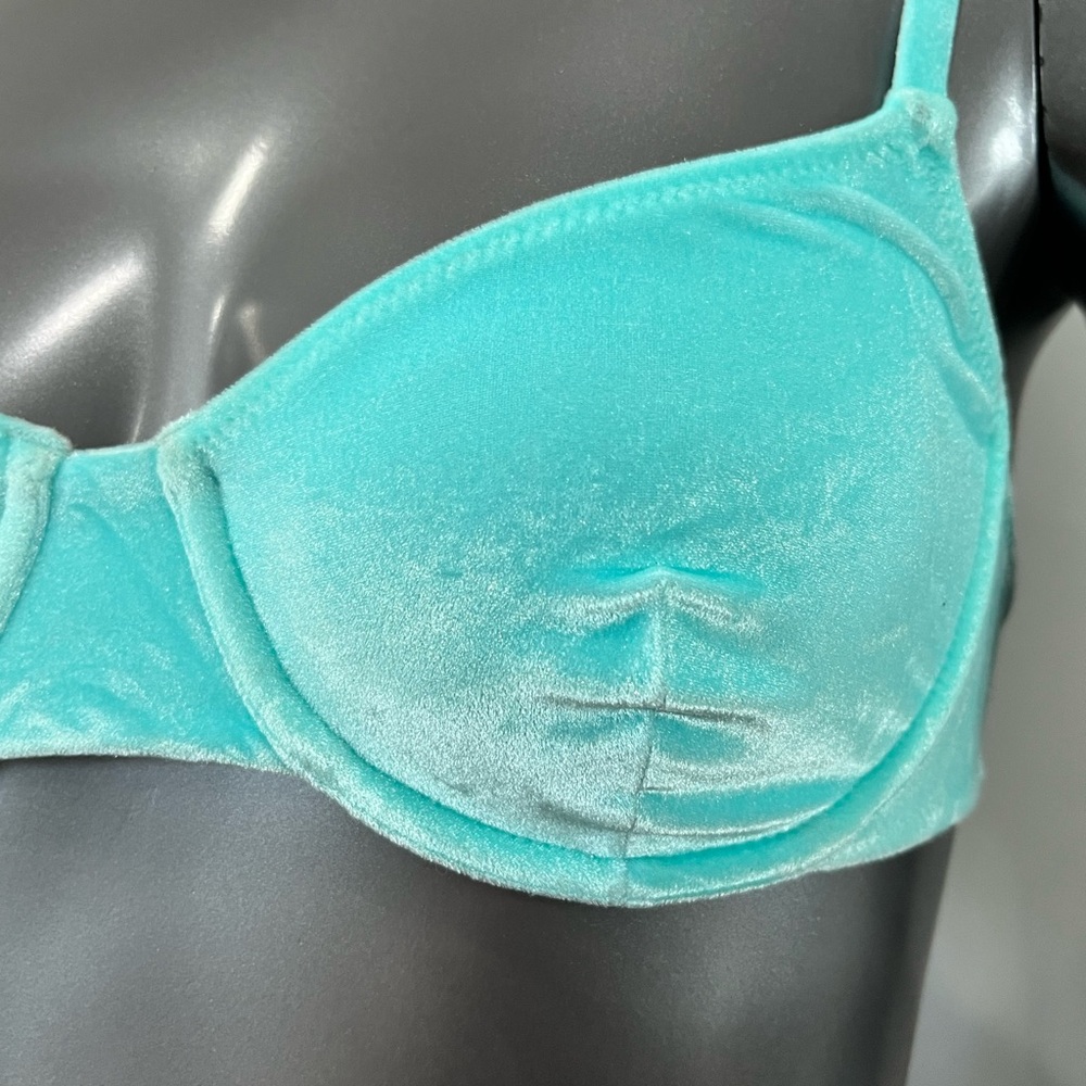 NWT SOLID & STRIPED The "EVA" Top in Solid Velvet Aquamarine M - Picture 5 of 13